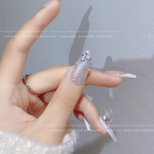 Японское украшение для ногтей с бантиком, подвеска для ногтей, легкий роскошный стиль, готовый продукт