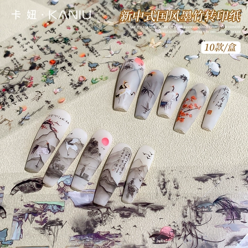 Наклейка для маникюра, целлофан в стиле древности, наклейки для ногтей, украшение для ногтей, 2025 года, новая коллекция