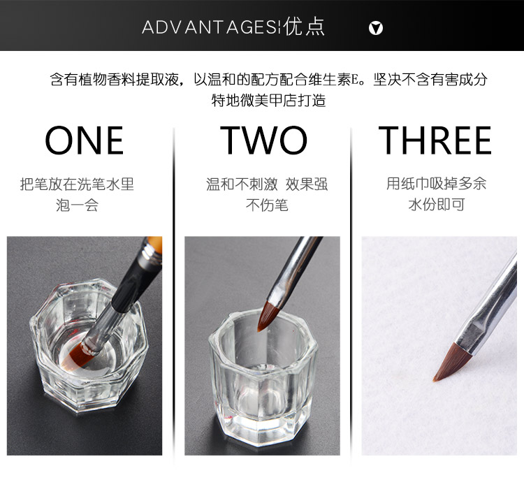 Dụng cụ làm móng tay cung cấp bút trị liệu đặc biệt rửa bút đặt Nail rửa bút rửa bút Chủ bút rửa dày - Công cụ Nail máy mài móng tích điện