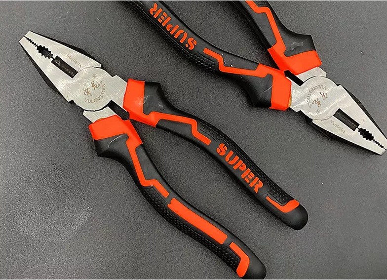 45# steel multi-function wire pliers labor-saving vise industrial grade flat pliers 8 inch hand pliers