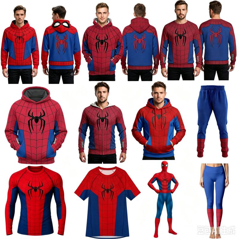 Popular Spider-Man Brand New 4 3D Printed Hooded Sweatshirt Cardigan Cosplay Anime Jumpsuit Popular Spider-Man Brand New 4 3D Printed Hooded Sweatshirt Cardigan Cosplay Anime Jumpsuit