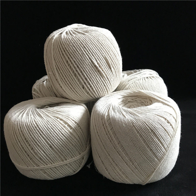 Pure cotton rope wrapping glutinous rice line thin rope binding rope bundle mouth rope white wrapping hemming rope tag rope crab rope