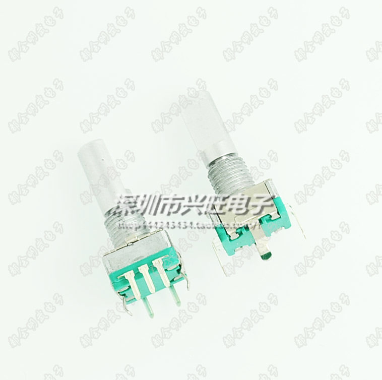 旋转编码器 编码开关/EC11/音响数字电位器 带开关 五脚柄长20MM