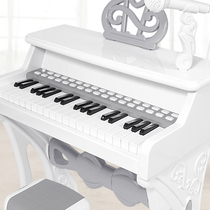  Qiao Baby childrens electronic piano toy with microphone Beginner baby piano birthday year-old gift 1-5 years old child girl