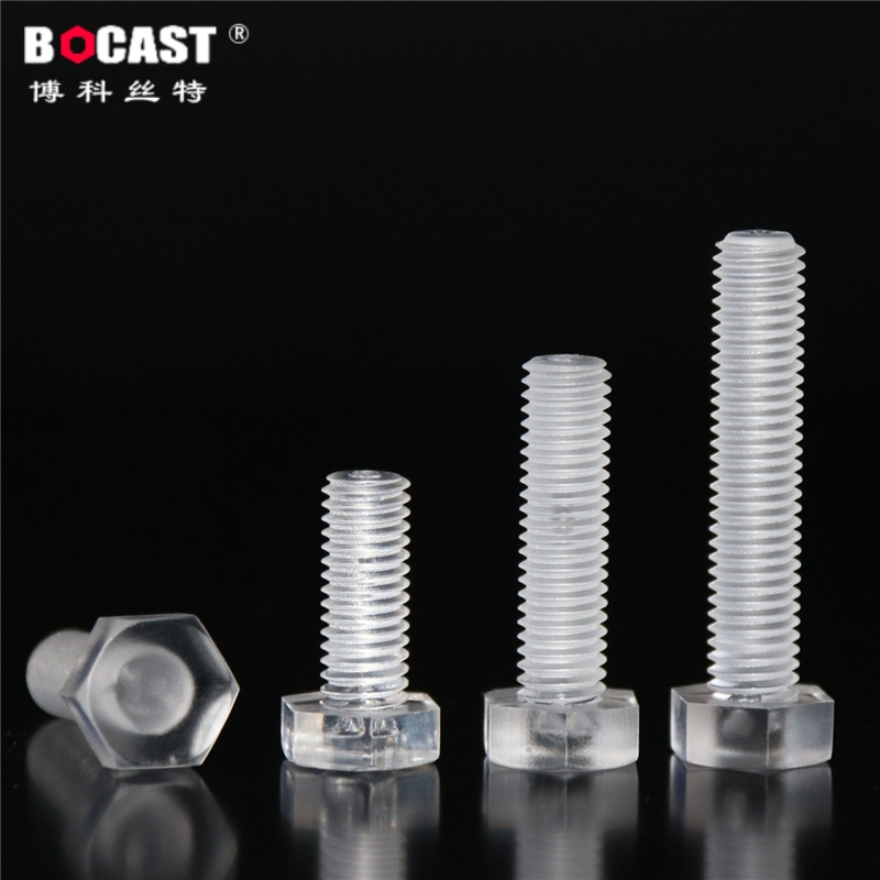 Outside six - party acrylic screws M3 - M12 outside hexagonal plastic transparent screws PC screws PC bolts