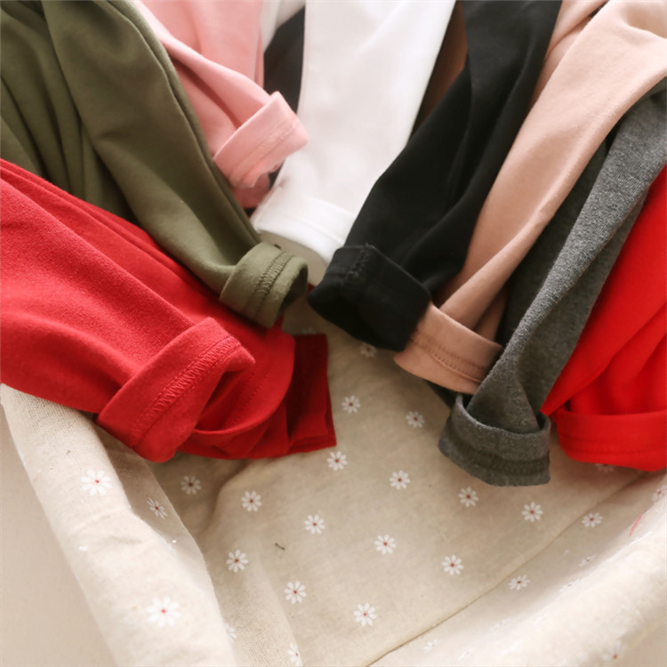 vFMjJGKDbg trẻ em cotton cổ cao chạm đáy áo sơ mi trắng áo phông đáy áo mùa thu và áo ấm mùa đông áo thun áo thun dài tay thu đông