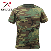 (Broken code clearance) Rothco American summer mens round neck short sleeve sports leisure training T-shirt 8777