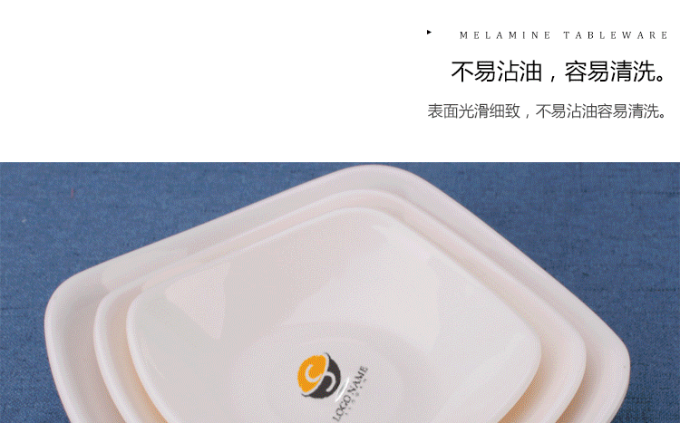 Đĩa nhựa tròn màu trắng dĩa món ăn nhỏ món ăn melamine nước sốt món ăn món ăn bộ bát đĩa đẹp