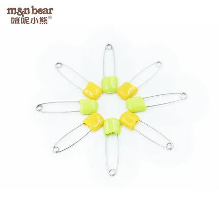 Детская большая булавка из нержавеющей стали, с медвежатами, 4см