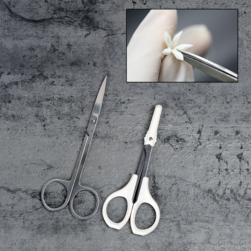 Surface plastic soft pottery special small scissors stainless steel cut wire head nose hair dressing tattooy and accessories face plastic wire pliers
