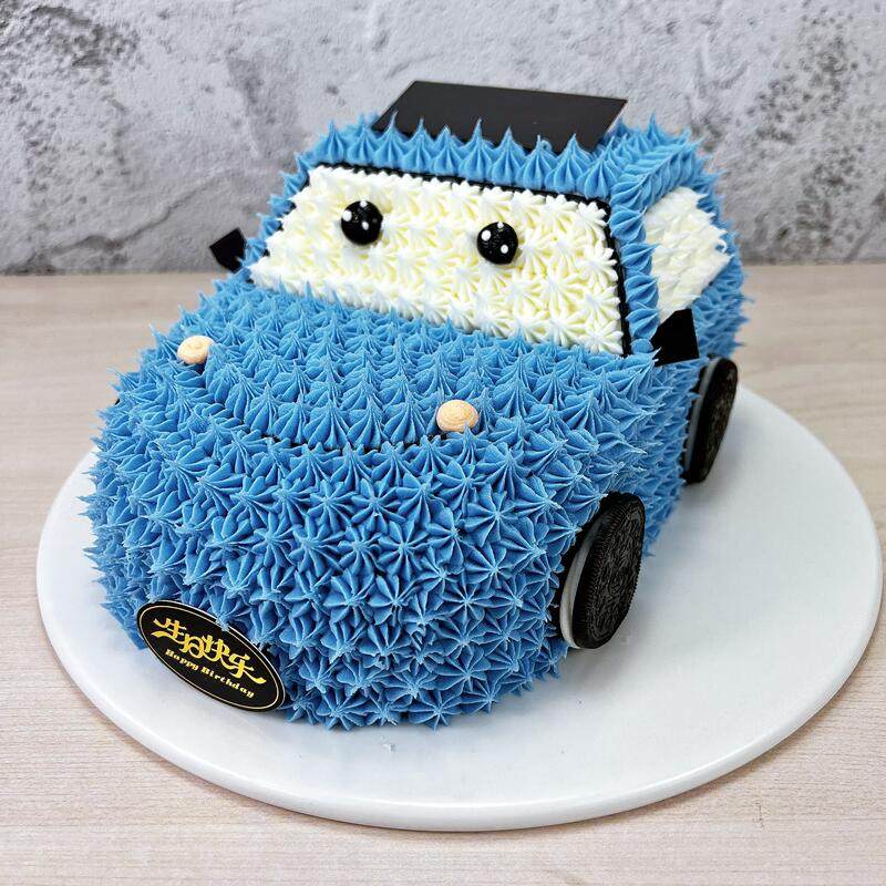 New network red cartoon children's birthday cake model sample simulation custom pop window furnished