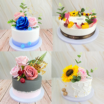 New flower flowers and flowers Ins brief online Red creative popular Senteal cake model simulation of custom shop window samples