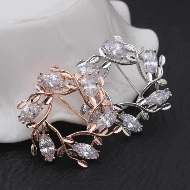 Broche femme en Zircon diamant - Ref 1178309 Image 10