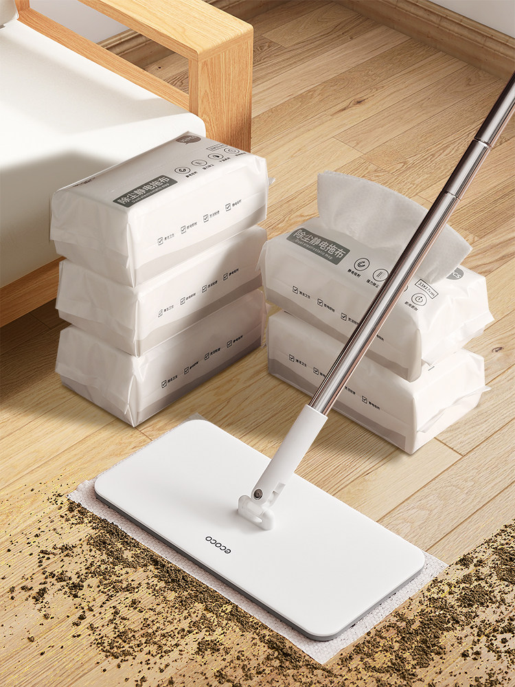 静电除尘拖把家用一拖净神器木地板专用免手洗一次性懒人平板拖把