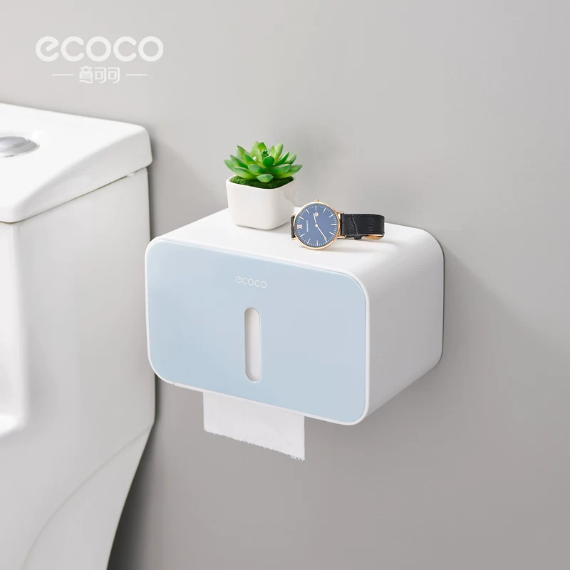 Коробка для туалетной бумаги Ecoco, держатель рулона туалетной бумаги, настенная коробка для туалетной бумаги в ванную