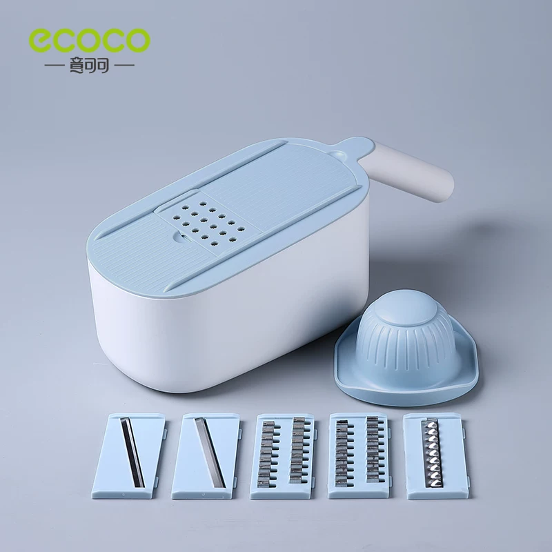 Ecoco кухонная резьба овощи резка предмета картофель shredding домашняя многофункциональная редиска и огурец чищение терка нарезчик