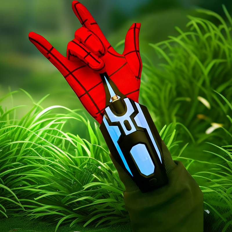 2024 New Spider-Man Launcher Spider Web Shooter Black Technology Authentic Gloves Web-Slinging Children's Toy
