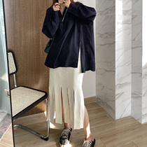 Rework cut stream Susemi dress design sensation little crowdsourced 100 hitch long straight cylinder half body skirt woman