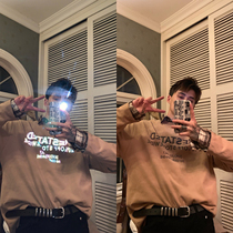 Korean version 3M the 3M reflective letter printed t-shirt