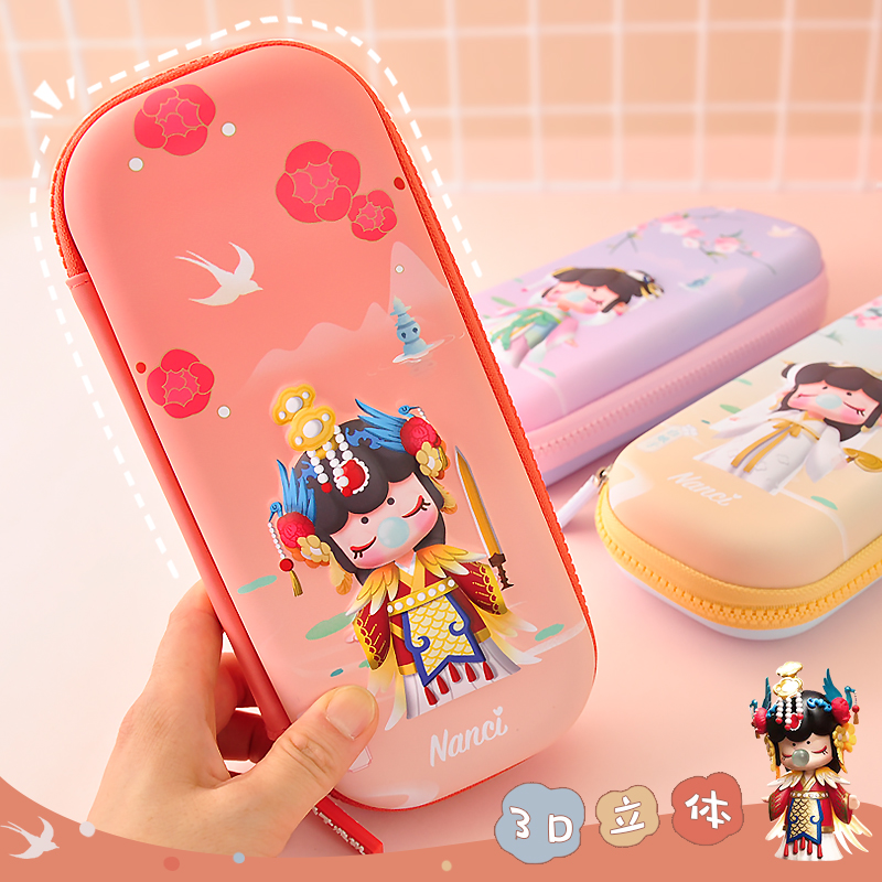 Morning light EVA joint pencil case and sub-adult talk about child's limited edition primary school student Wenpen bag three-dimensional 3D multilayer large capacity 1st grade cartoon waterproof and dirty and dirty and cute girl ins tide