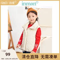 Yinman womens Womens Foreign Style 2020 Autumn and Winter new cotton-padded vest sleeveless different parent-child jacket