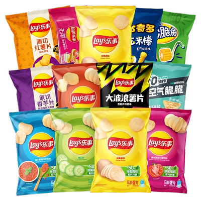 乐事薯片解馋小吃休闲零食食品大礼包办公室零食多口味组合任选T