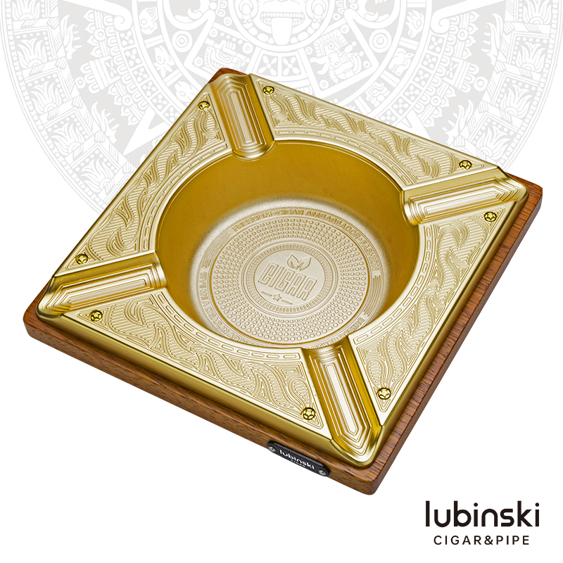 LUBINSKI four-slot cigar ashtray Cuban cigar accessories retro personality home office