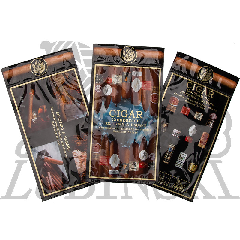 LUBINSKI Rubinski 69% Humidity Cigar moisturizing bag portable moisturizing sheet sealed Everwet Eggplant Bag