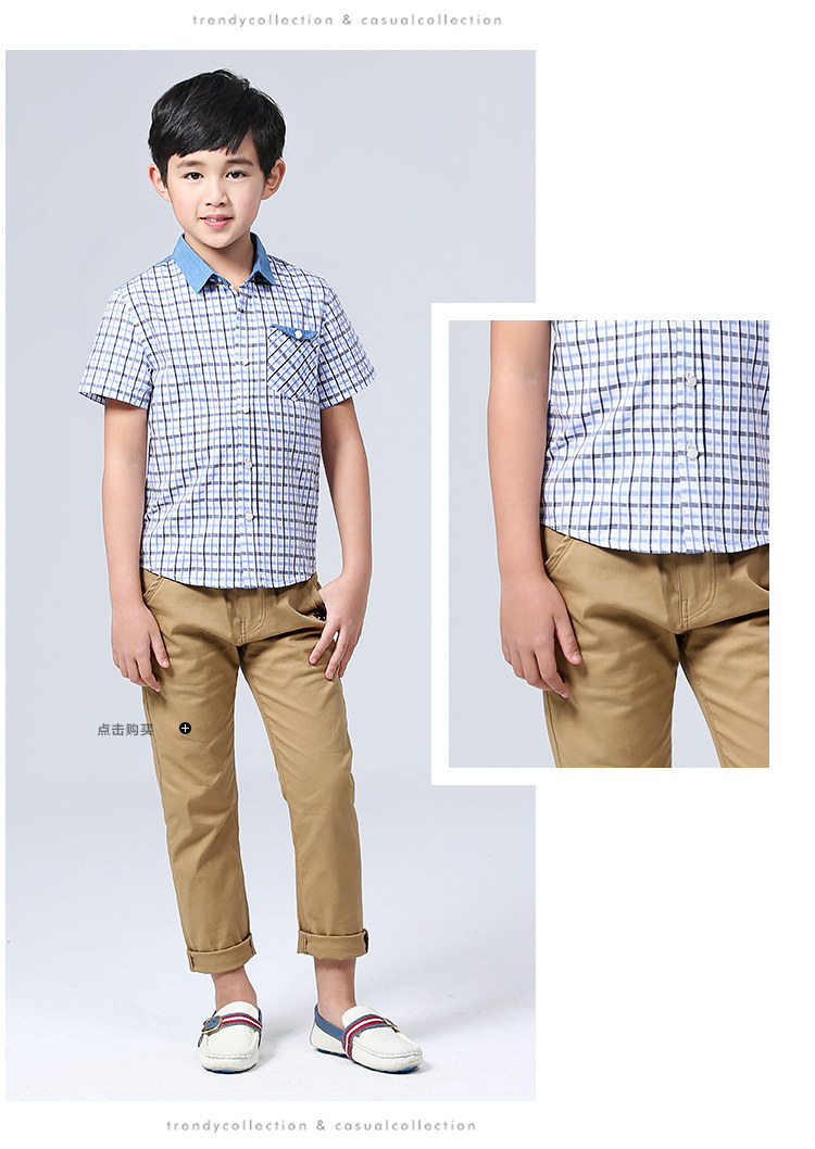 Chemise garcon à manche courte - Ref 2077513 Image 18