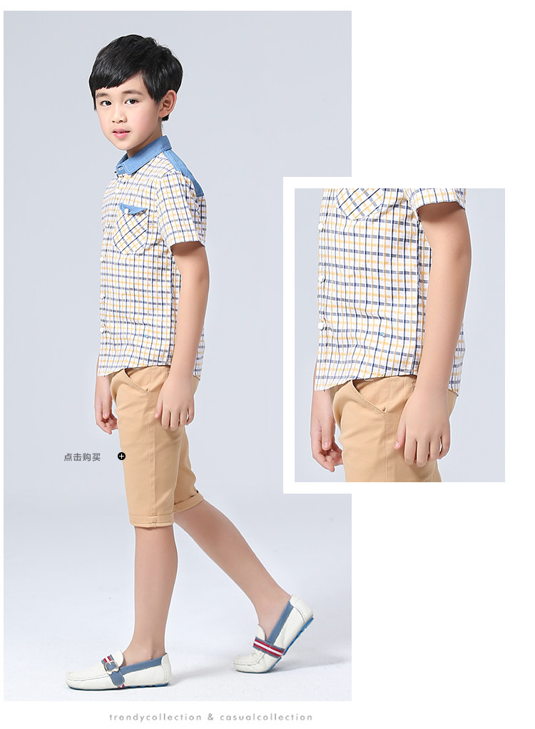 Chemise garcon à manche courte - Ref 2077513 Image 26