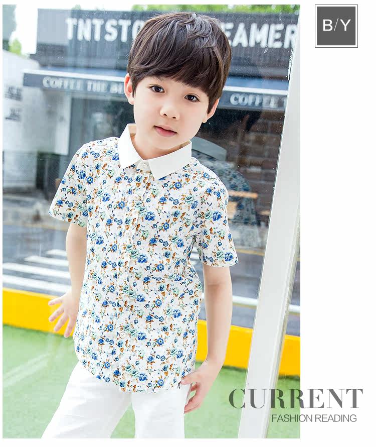 Chemise garcon à manche courte - Ref 2077502 Image 24