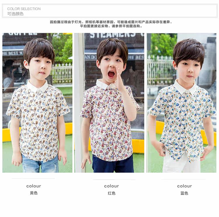 Chemise garcon à manche courte - Ref 2077502 Image 13