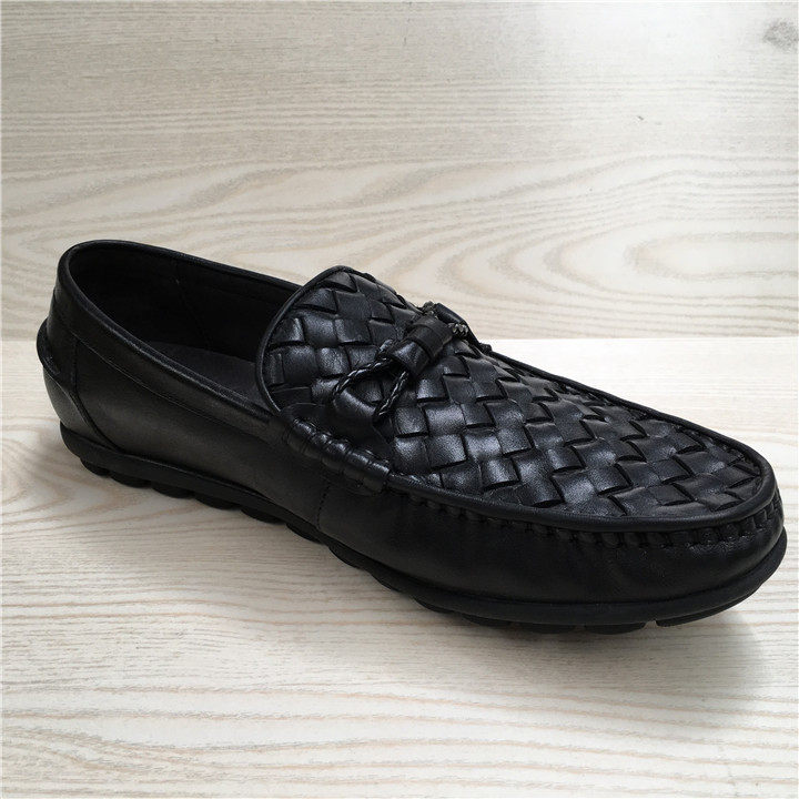 Broken size shoes special men's shoes leather top layer cowhide business casual shoes men's flat woven shoes men's single shoes xx