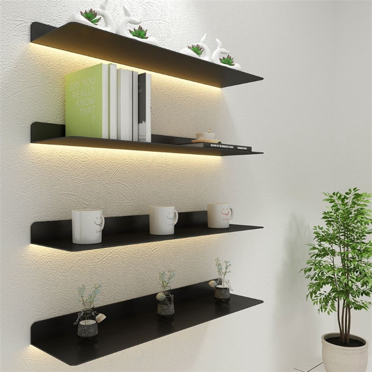 Luminous wall lined separator metal display shelf Laminate Shelf Wall-mounted Wall Wall Trim room Home shelve