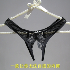 Стринги Женские 蕾丝透气微透明t裤开裆伪娘内内火辣女装子惊艳薄性感丁字裤内裤 OTHER