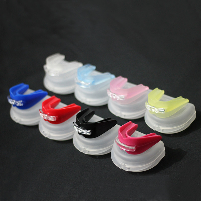 Boxing mouth guard Muay Thai Sanda Basketball Boxing protective gear Sports mouth guard Evening anti-molar braces Double-sided