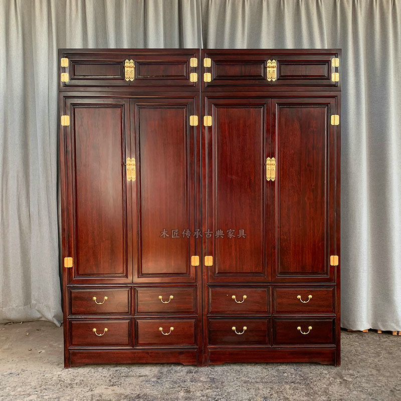 Full aroma Zhangmu bookcase with top cabinet log book closet solid wood bookcase filing cabinet antique floor containing cabinet large capacity