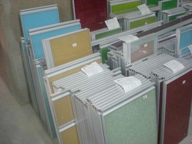 Factory direct sales ordinary frame crystal steel door panel thin frame hidden frame shipping and installation