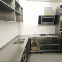 High quality stainless steel cabinet hanging cabinet body with crystal steel door panel 950 yuan per meter