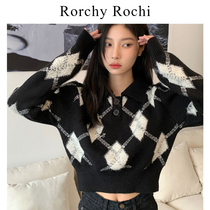 The Japanese Department Short Hit Bottom Sweater Woman 2022 Spring Autumn New Design Sensation Little Sub to the inner lap knit blouses