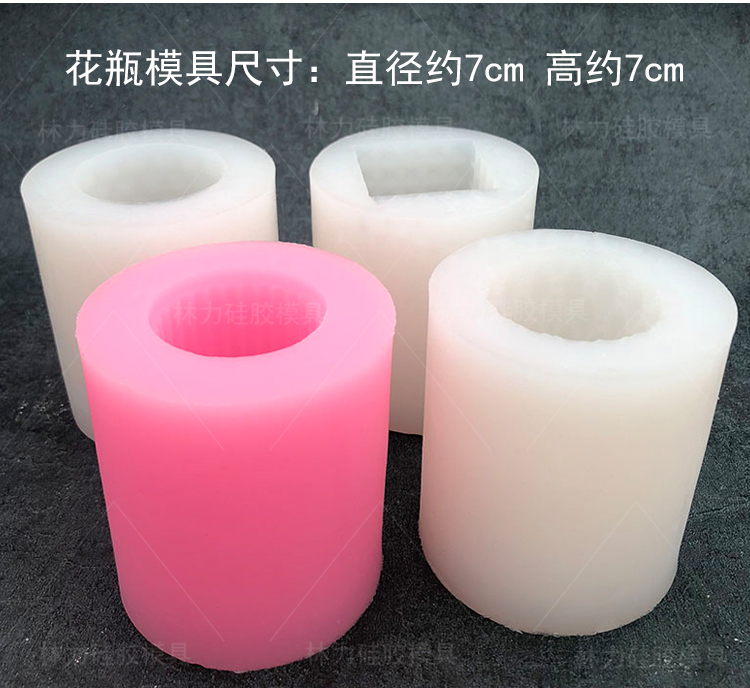 Bình hoa ba chiều silicone khuôn hướng dẫn tự làm hoa bình hoa hương liệu thạch cao khuôn châu Âu trang trí nhà khuôn bánh nhúng