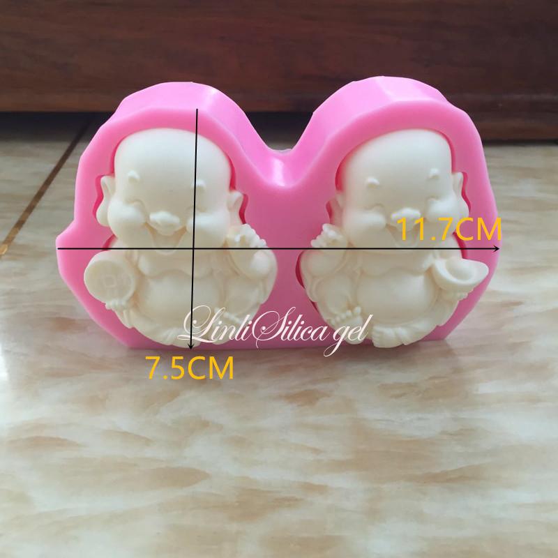 Phật Di Lặc mới Mô hình DIY Handmade Khuôn hương liệu Xe ô tô Hương liệu Mặt dây Khuôn Khuôn Trang trí Hương liệu Thạch cao Khuôn khuôn kem silicon