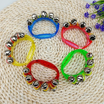 Orff musical instrument baby kindergarten string bell plastic hand bell 10 bell rattle childrens music toy percussion instrument