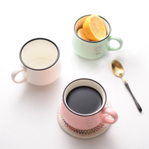 Add a little fun Creative cute smiley mug mug Ceramic drinking cup Breakfast milk cup Office coffee cup