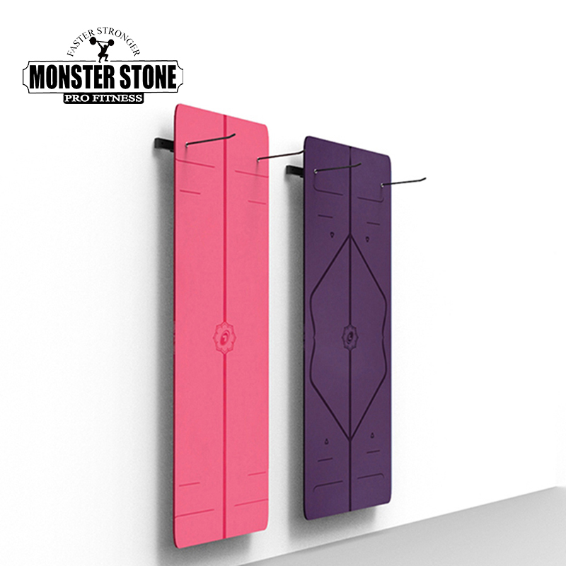 Yoga Mat Hanger, Gym-Specific Storage Solution, Rack for Training Mats, Fitness Mat Hook, Wall-Mounted, Requires Drilling Yoga Mat Hanger, Gym-Specific Storage Solution, Rack for Training Mats, Fitness Mat Hook, Wall-Mounted, Requires Drilling