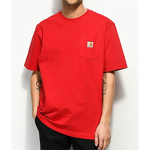 Спортивная майка Carhartt K87 Summer Pocket T -shirt мужская нижняя рубашка свободная рабочая короткие рукава