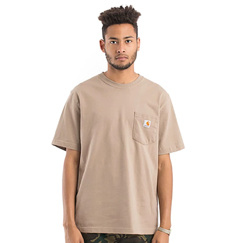 Спортивная майка Carhartt K87 Summer Pocket T -shirt мужская нижняя рубашка свободная рабочая короткие рукава