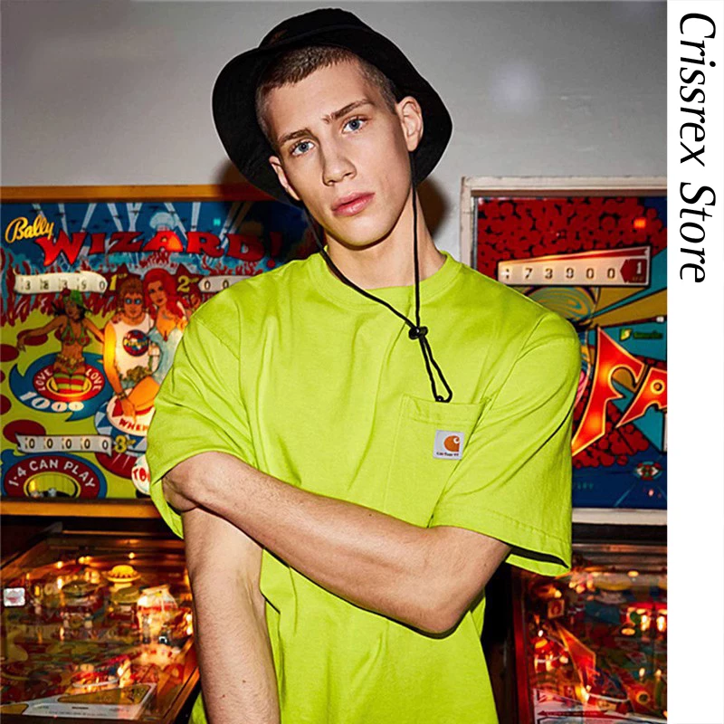 Спортивная майка Carhartt K87 Summer Pocket T -shirt мужская нижняя рубашка свободная рабочая короткие рукава