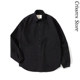 PureOVERSIZE loose pure black pure cotton slim fit Oxford shirt shirt