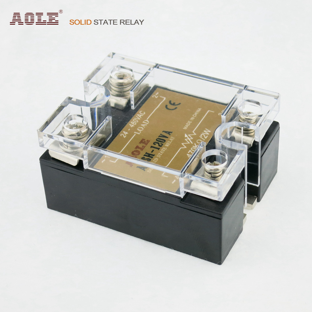 Olok Single-phase 120A Solid State Relay ASH-120VA potentiometers regulate voltage type spot 120a